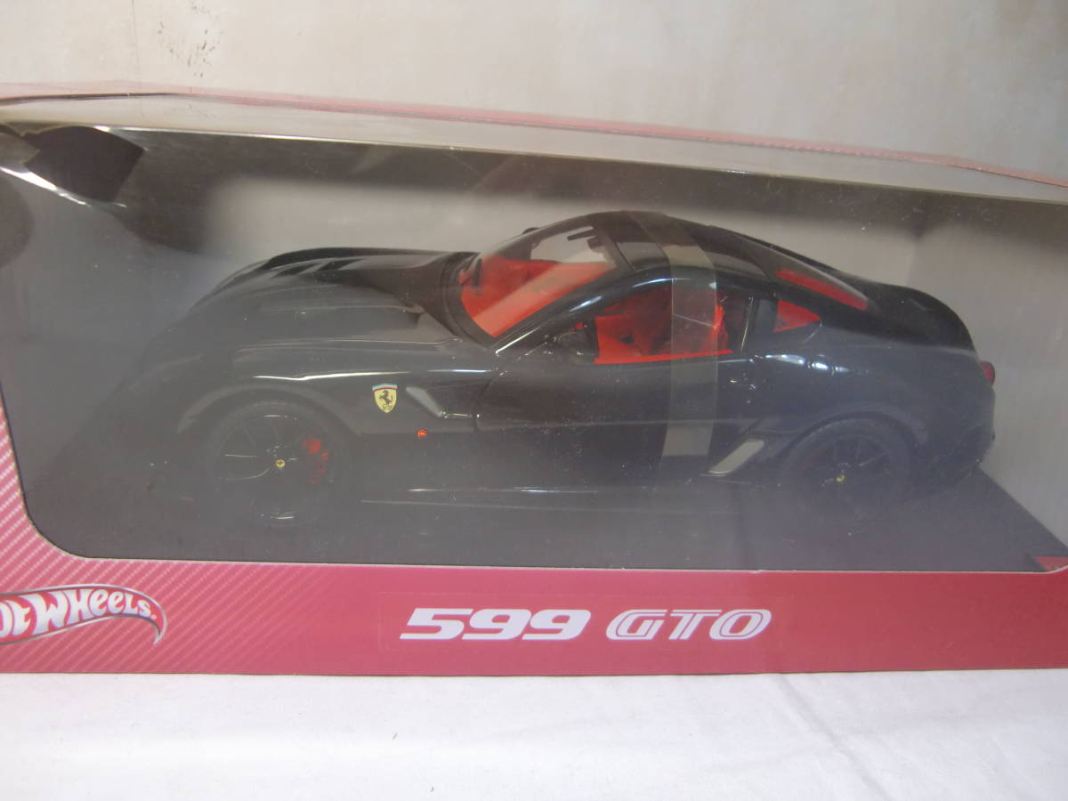 ホットウィール HOTWHEELS フェラーリ 599GTO ブラック 黒 1⁄18 1 ホットウィール HOTWHEELS フェラーリ 599GTO ブラック 黒 1⁄18 1