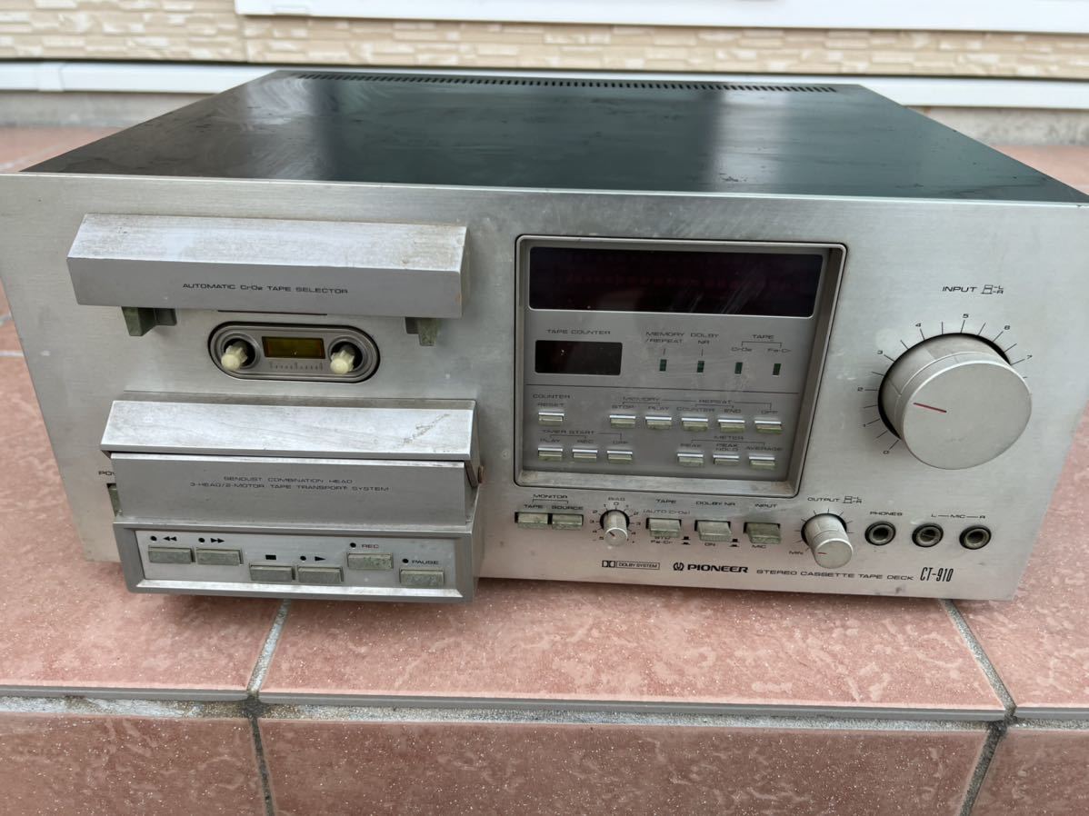 Pioneer パイオニア　CT-910 カセットデッキ本体 Pioneer カセットデッキ パイオニア CT-910 (カセットデッキ) Yahoo