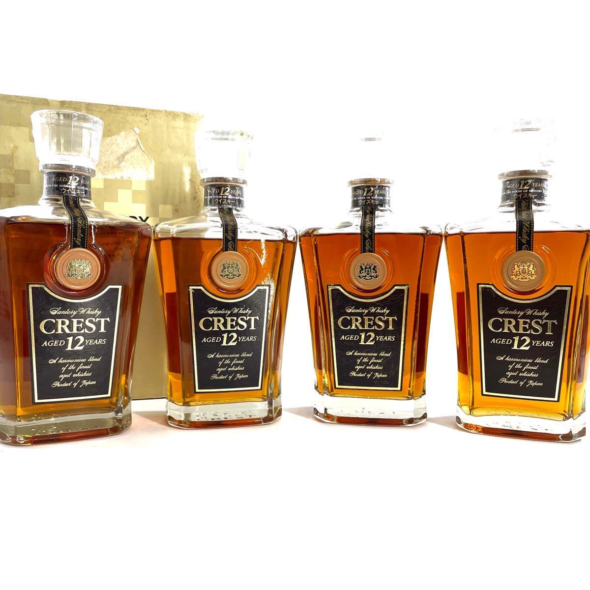 ウイスキー3点セットCrest12年Suntory A38 未開栓 SUNTORY WHISKY