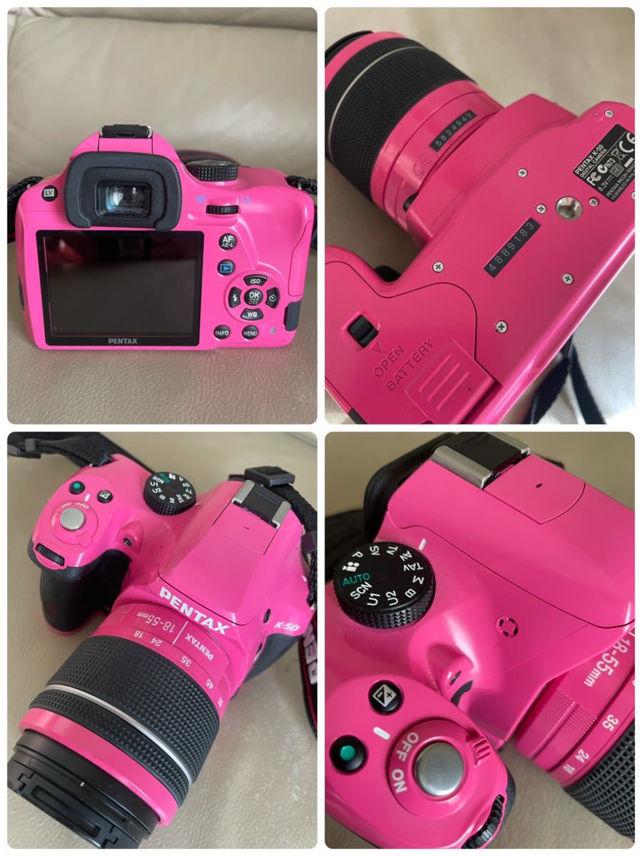 名作 本物 PENTAX ペンタックス K-50 一眼レフカメラ ピンク 【公式通販】