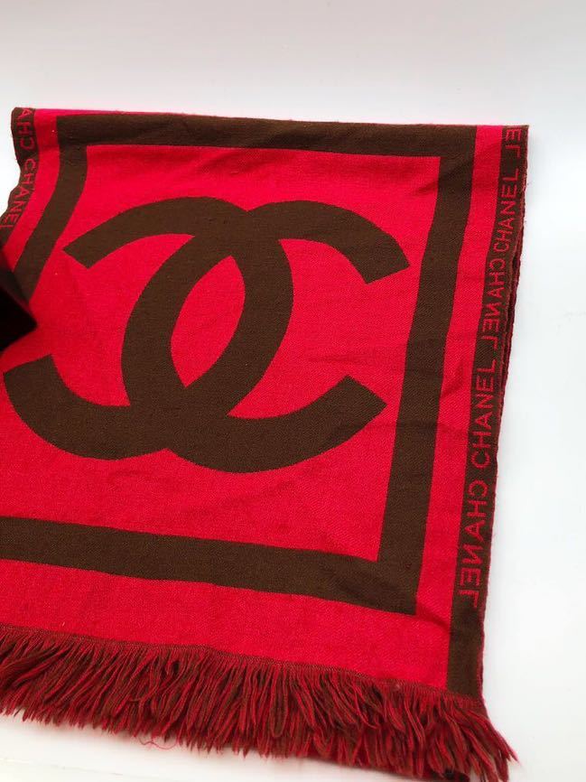 1円～◎CHANEL シャネル デカココマーク ストール 羽織 カシミア