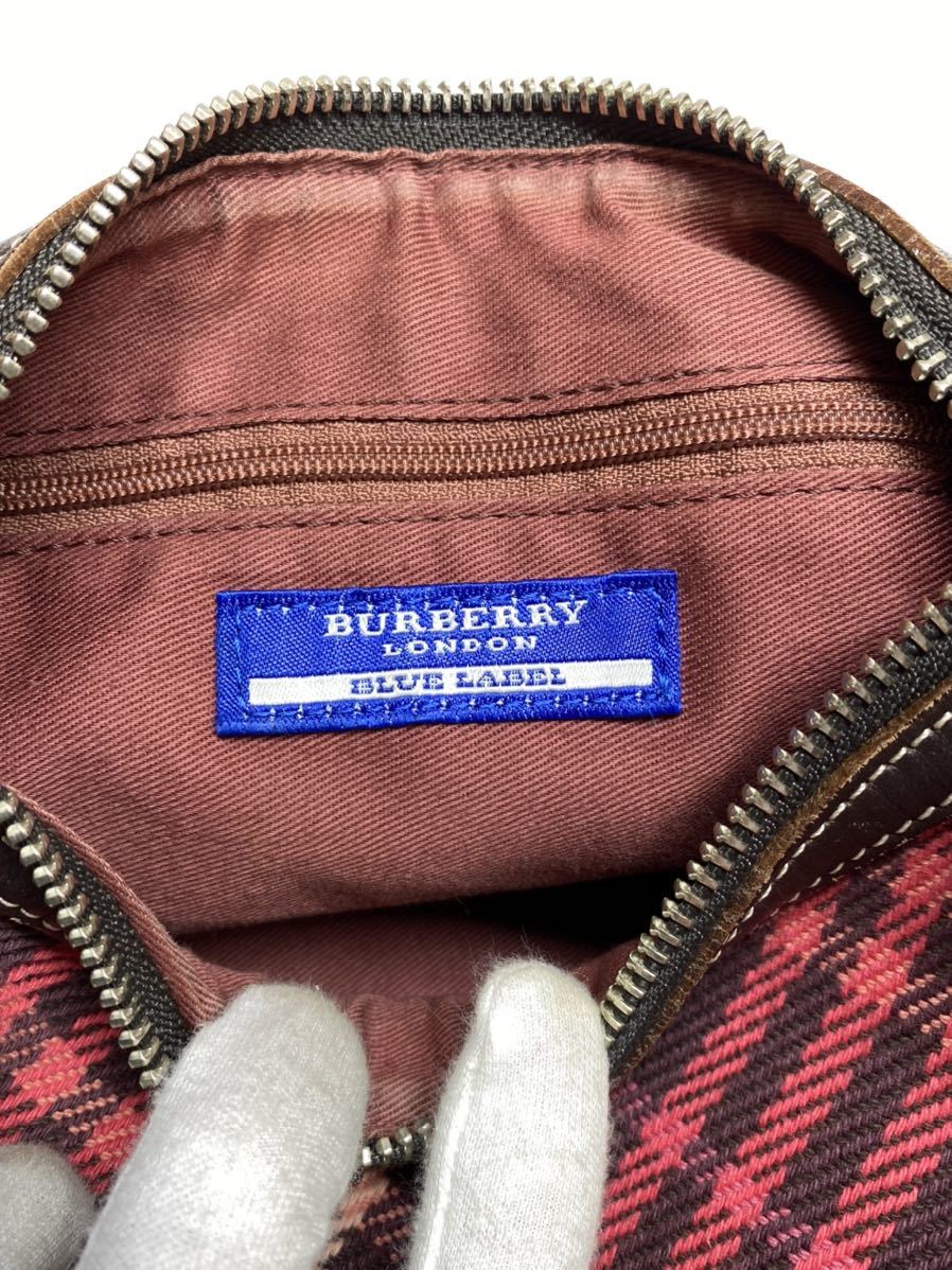 美品 BURBERRY バーバリー ブルーレーベル ノバチェック ミニ 美品 BURBERRY バーバリー ブルーレーベル ノバチェック ミニ