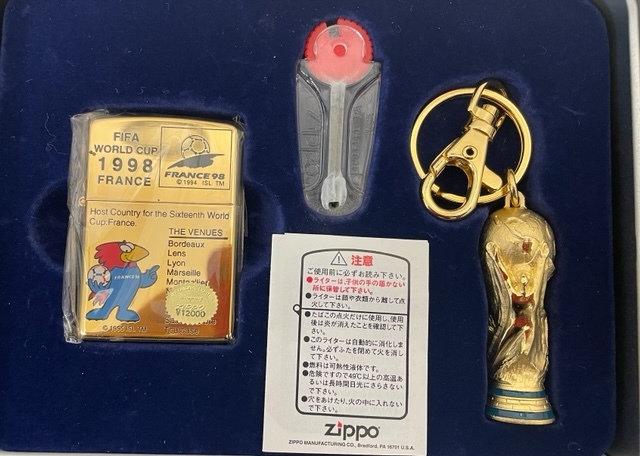 FIFA ワールドカップ フランス 98 Zippo ジッポ 箱入り シリアル