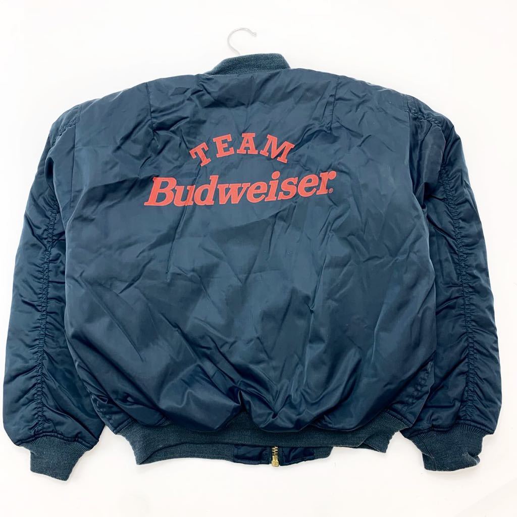 チームバドワイザー TEAM BUDWEISER MA-1 ネイビー 濃紺 フライト 