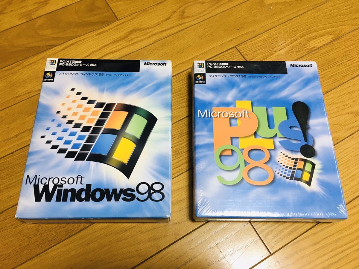 Windows98 オペレーティングシステム パソコン OSソフト 中古]Microsoft Windows98 オペレーティングシステム/[未開封]Plus! 98