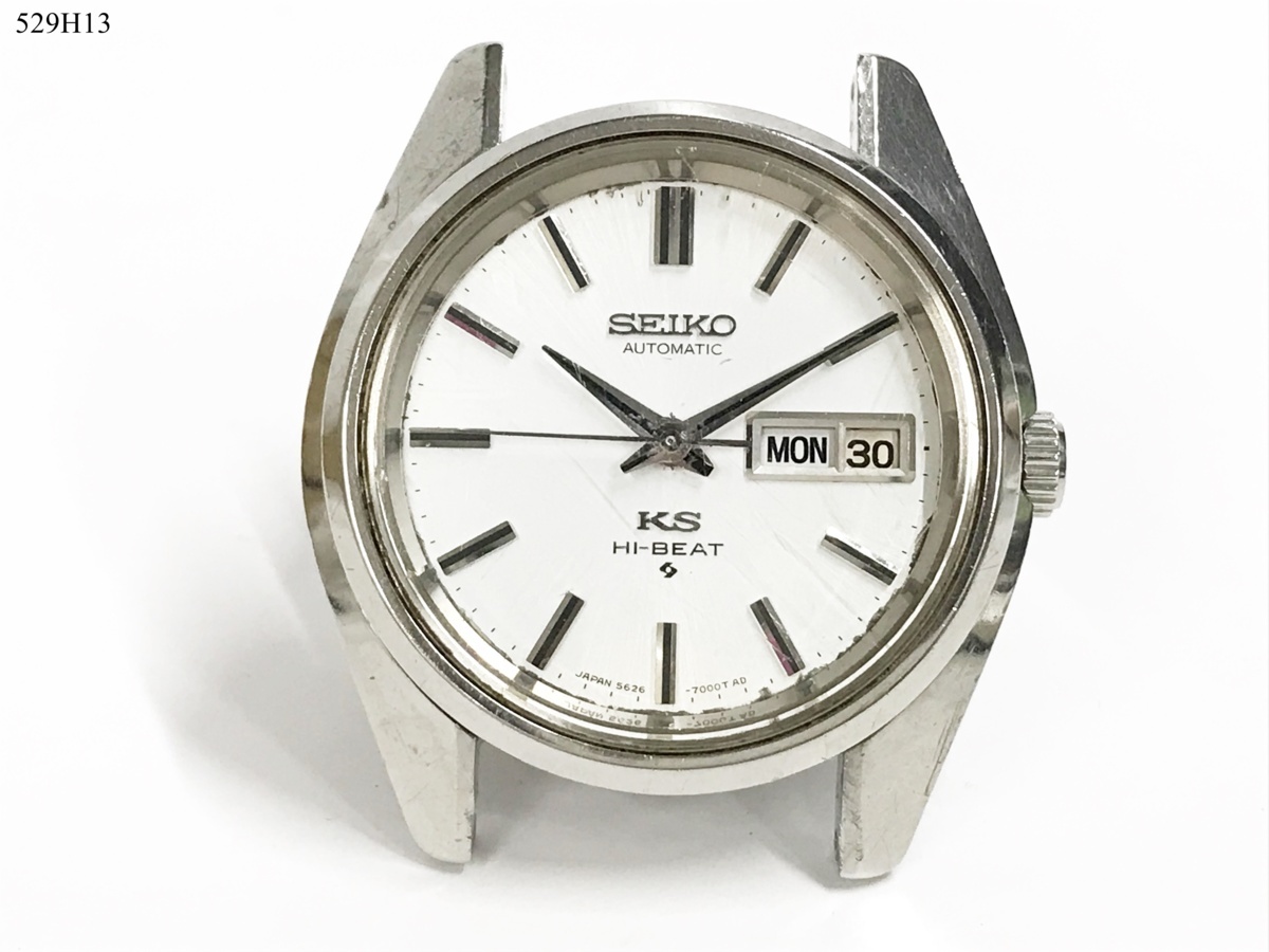 ★稼働品◎SEIKO セイコー KS キングセイコー HI-BEAT 5626-7000 自動巻き デイデイト メダリオン 3針 本体のみ メンズ 腕時計 529H13-18
