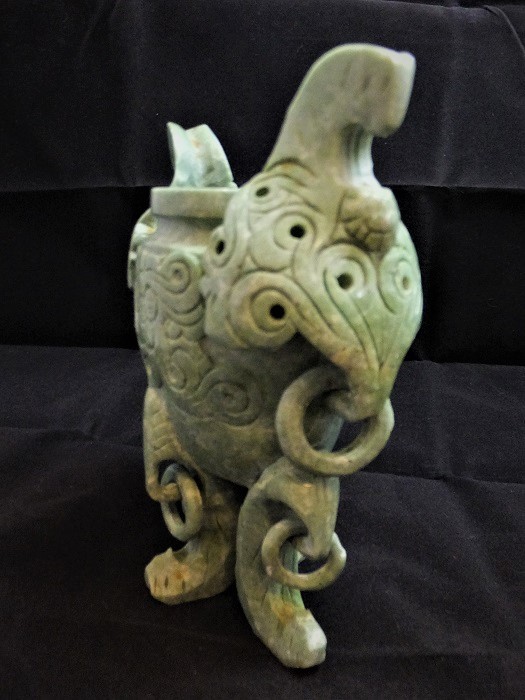 鼎 鼎式 香炉 遊環 四足 玉製 中国美術 中国工芸品(東洋彫刻)｜売買
