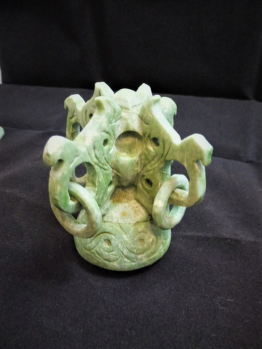 鼎 鼎式 香炉 遊環 四足 玉製 中国美術 中国工芸品(東洋彫刻)｜売買