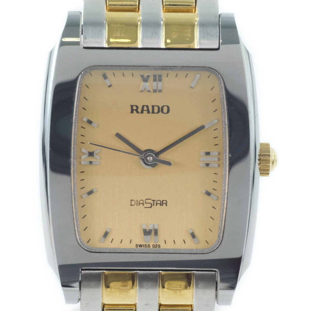 RADO ラドー ダイヤスター 318.0573.3 腕時計 SS クオーツ レディース ゴールド文字盤【20110304-2】中古