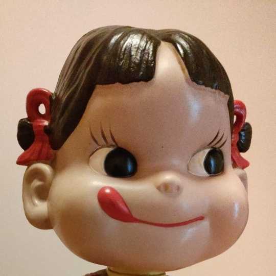 ペコちゃん セルロイド人形 板バネ式 カウンターサイズ 42センチ