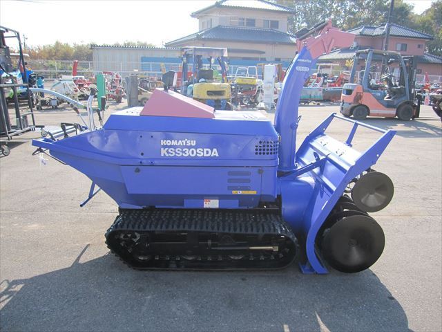 ワンオーナー704h実働 コマツ:KSS30SDA:除雪機:ユキダス:電動オーガ