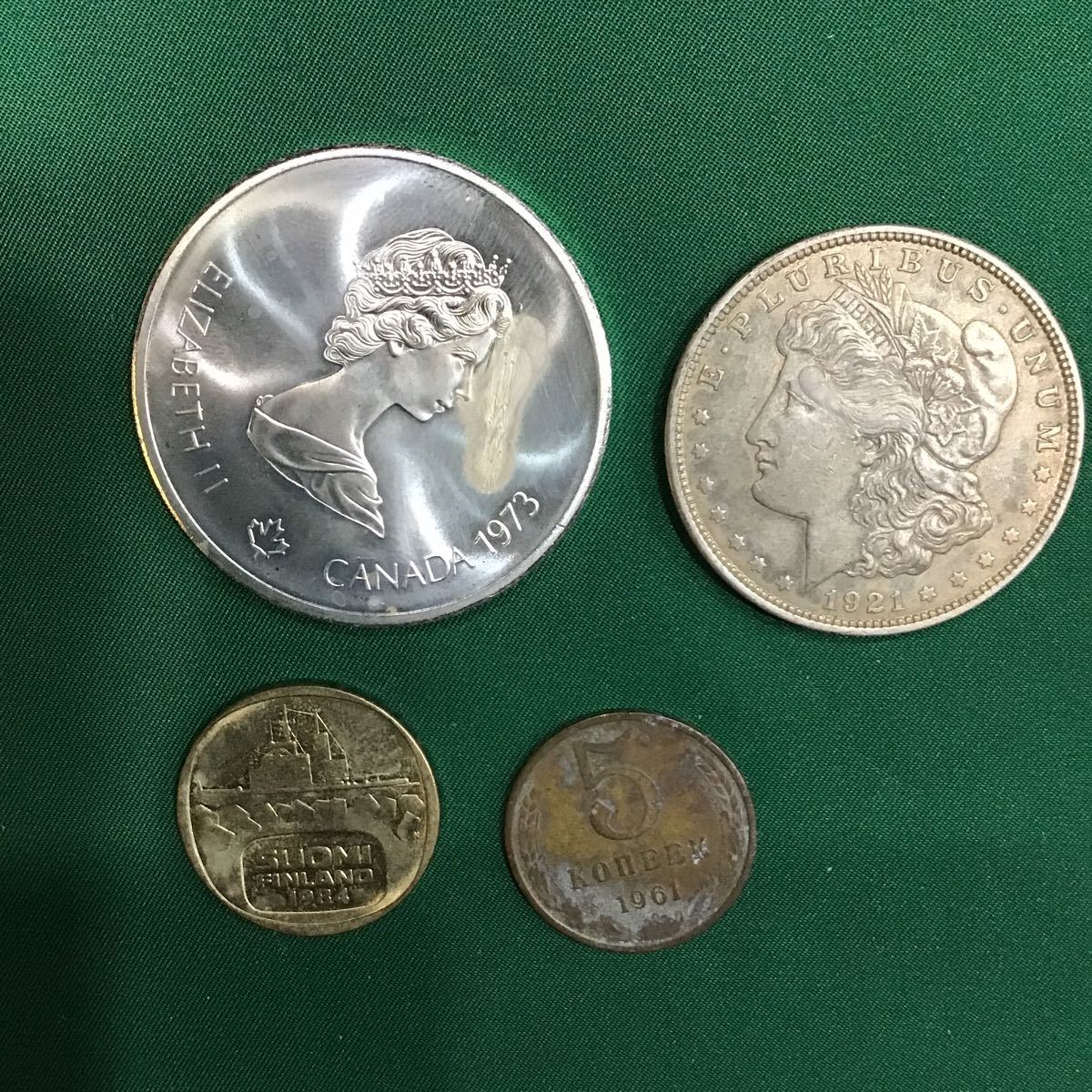 希少アメリカ カナダ ドル 古銭 コレクション整理品 遺品整理 記念硬貨　まとめ 外貨 記念硬貨 コレクター カナダ アメリカ ソ連 フィンランド 等 銀