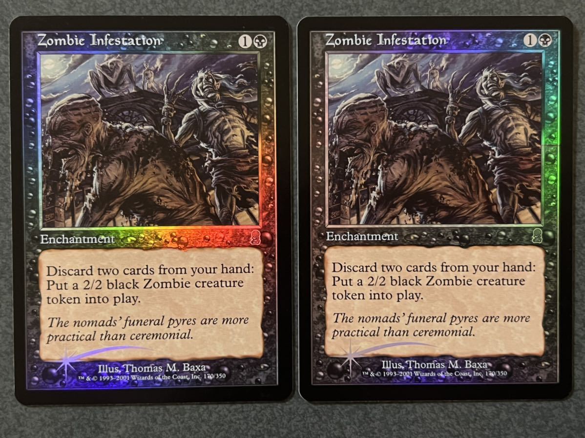 ODY ゾンビの横行 FOIL 日本語2枚 英語2枚 セット MTG プレモダン ODY