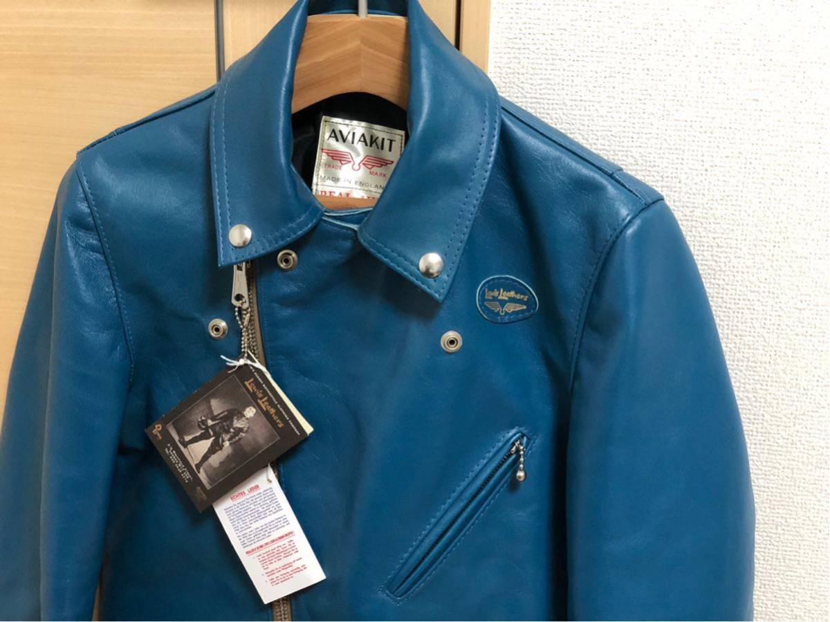 新品 ルイスレザー ヴィンテージ ターコイズ サイクロン 40 TF(ルイス 