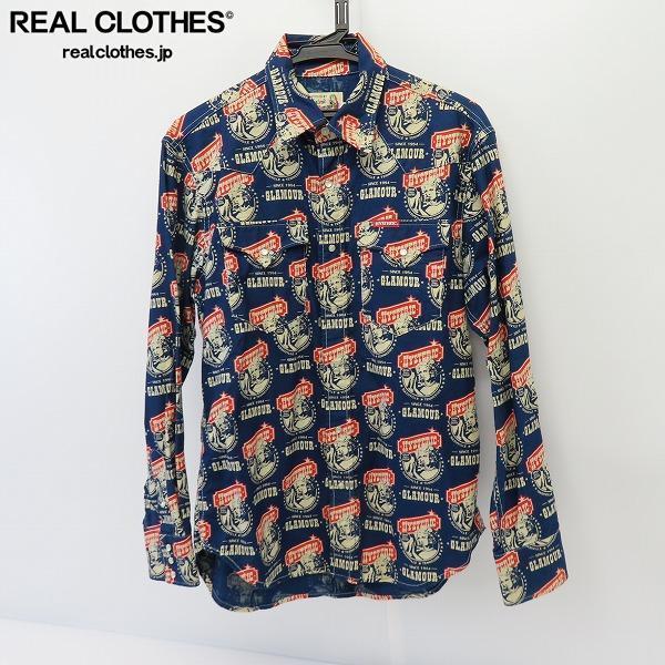 人気定番，定番 HYSTERIC GLAMOUR/ヒステリック グラマー OPEN 24 hrs総柄 長袖ウエスタンシャツ/02173AH10/M /LPL(長袖シャツ)｜売買されたオークション情報、yahooの商品情報をアーカイブ公開 - オークファン 男性用