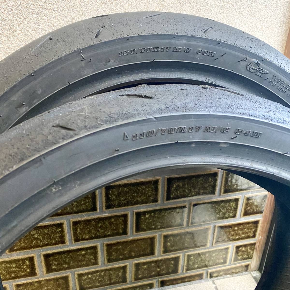 中古タイヤ 前後セット ダンロップ α-13SP 110/70R17 アンビートン02 150/60R17 中古 DUNLOP CBR250 YZF-R25 Ninja250 unbeaten-02 ダンロップ α13SP 2026年最新Yahoo!オークション CBR250用 H メルカリ