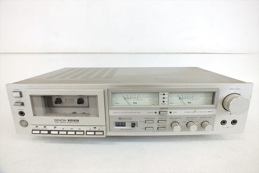 DENON DR-F3 カセットデッキ デノン JDENON 希少 コロムビア 動作