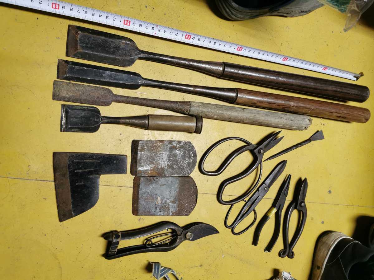 ノミ まとめの中古品・新品 -大工道具 古民具 古道具 蔵出 鑿