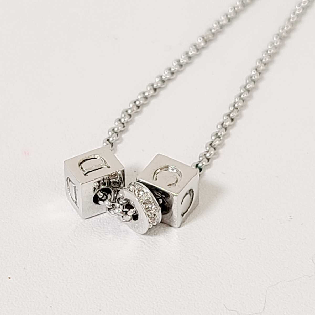 極美品 Christian Dior クリスチャンディオール ネックレス ハート 