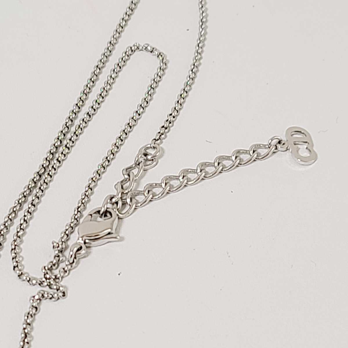 極美品 Christian Dior クリスチャンディオール ネックレス ハート 