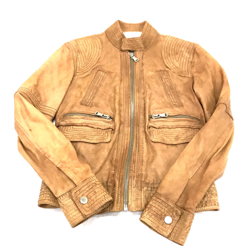 D＆G ドルチェ&ガッバーナ サイズ 44 ラム レザー ジップアップ 