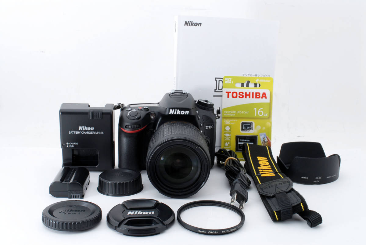  極 Nikon ニコン D7100 + 18-105ｍｍ 3.5-5.6 VR レンズキット 16GBメモリ 6カ月(ニコン)｜売買されたオークション情報、yahooの商品情報をアーカイブ公開 - オークファン ニコン