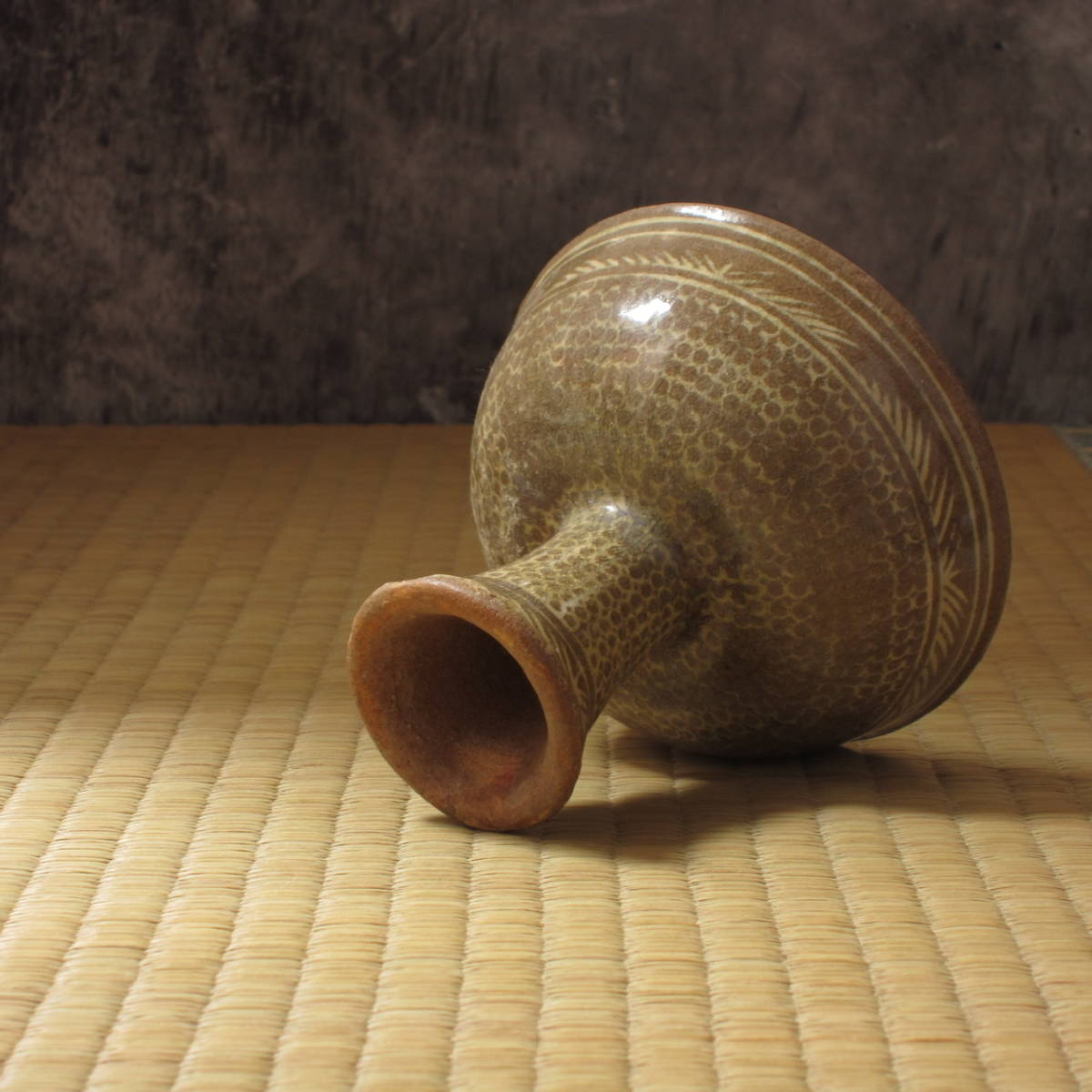 古美術コレクター旧蔵品 第6弾】粉青沙器高足杯 #朝鮮美術#古美術#李朝 