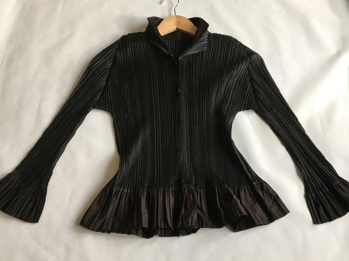 美品 プリーツプリーズ PLEATS PLEASE プリーツ 　シャツ　 3