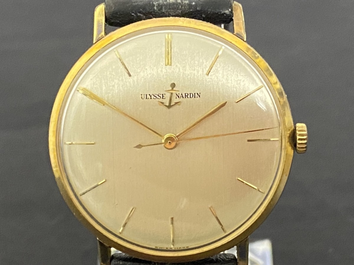 希少 稼働品 ULYSSE NARDIN ユリスナルダン 手巻き 松下電器産業勤続  