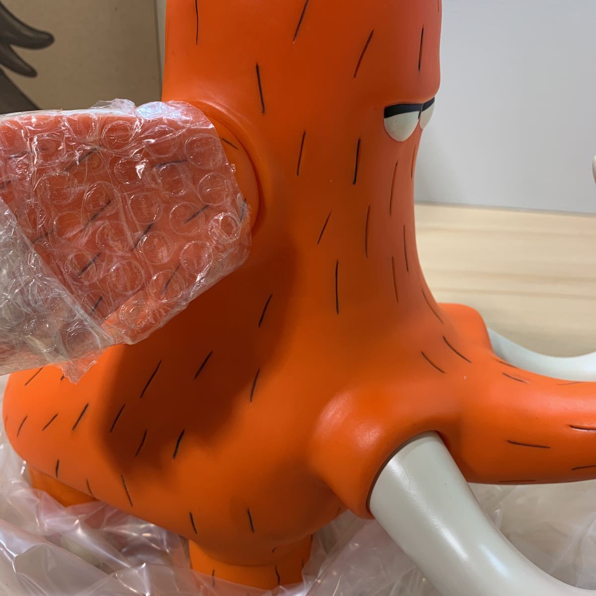 未使用 はじめ人間 ギャートルズ マンモ 夕焼けの牙折れマンモ ソフビ