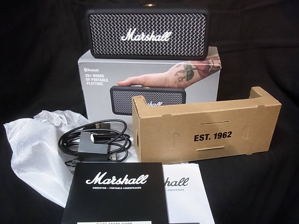 Marshall ワイヤレス ポータブル スピーカー Emberton Bluetooth