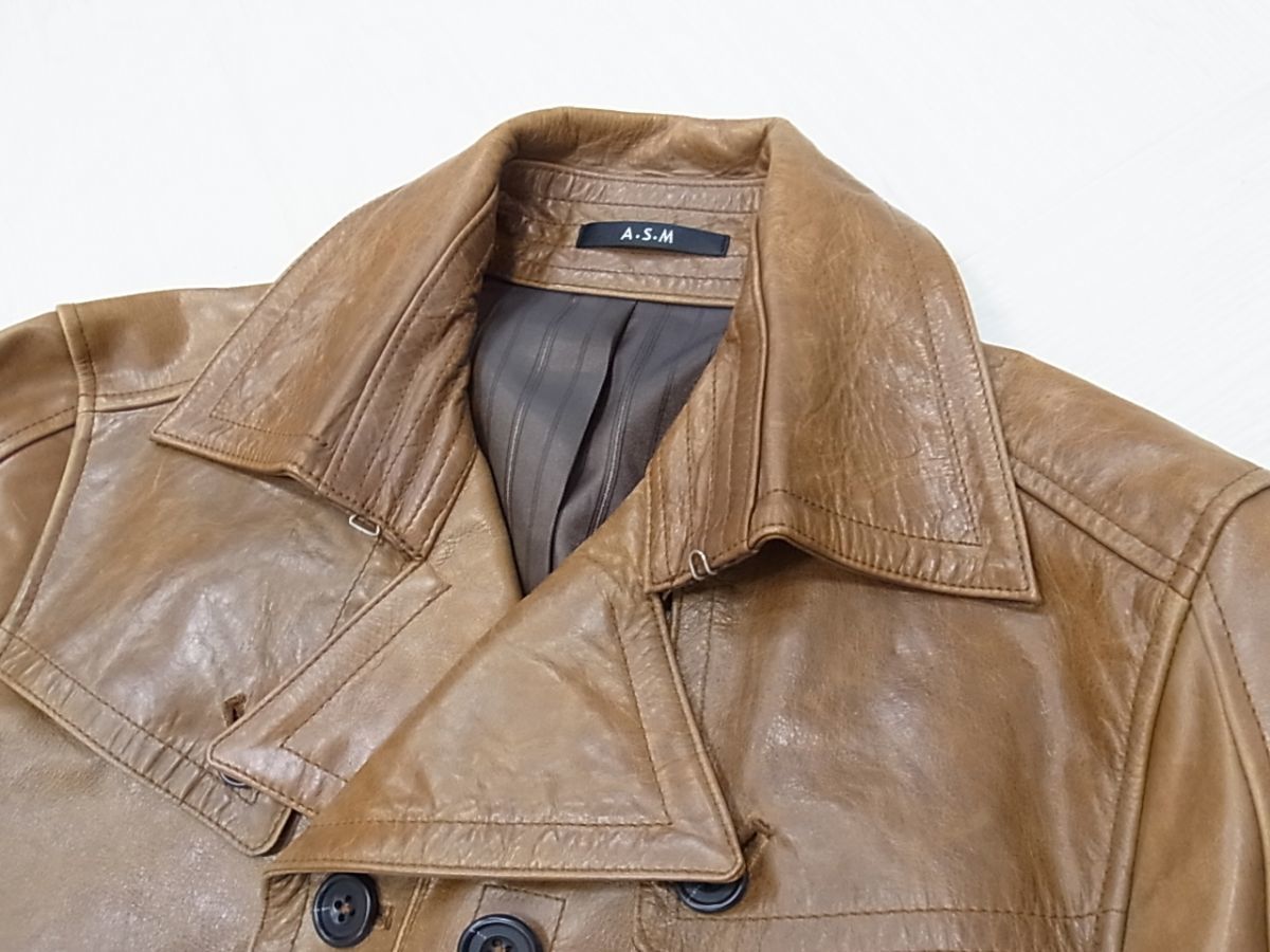 A.S.M. レザーベルト付きトレンチコート A.S.M. レザーベルト付きトレンチコート 【公式通販】