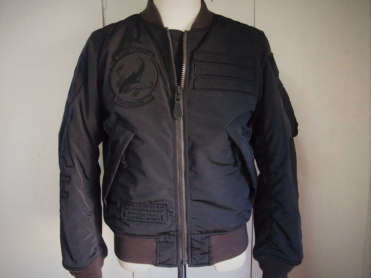 AVIREX アビレックス MA-1 タイガーシャークジャケット ブラック M