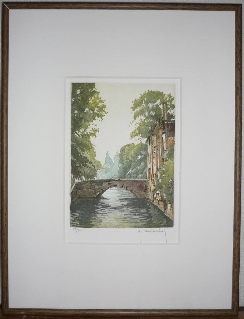  版画 作者不詳 サイン有 銅版画 風景 C162(銅版画、エッチング)｜売買されたオークション情報、yahooの商品情報をアーカイブ公開 - オークファン 銅版画、エッチング