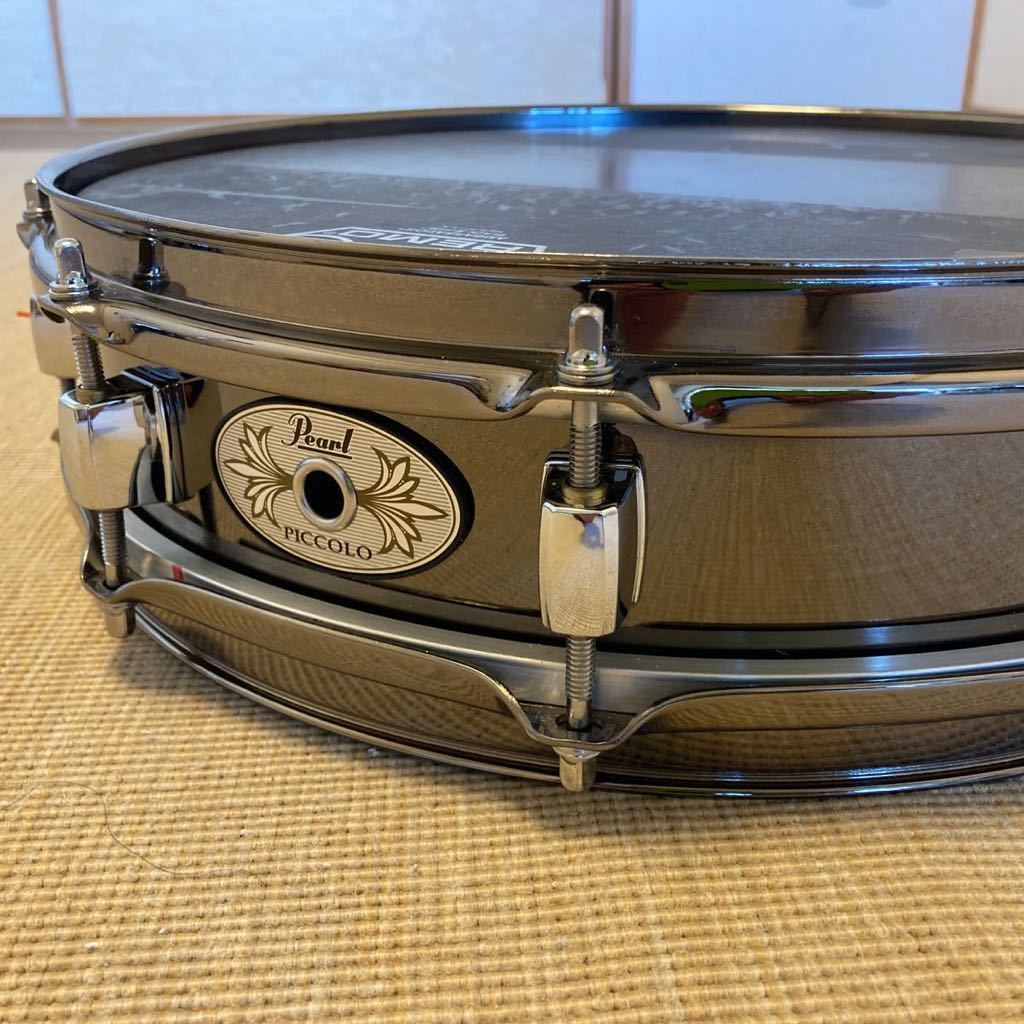 【希少、限定生産、美品】Pearl S1435PBN ピッコロスネア　ドラム 希少 限定生産 美品】Pearl S1435PBN ピッコロスネア スネアドラム