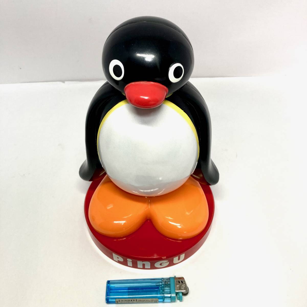 ☆激レア！即決 ピングー 約23cm！フィギュア型 貯金箱 人形 PINGU 