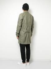 18SS KAZUYUKI KUMAGAI ミリタリーサテンワークコート ステンカラー