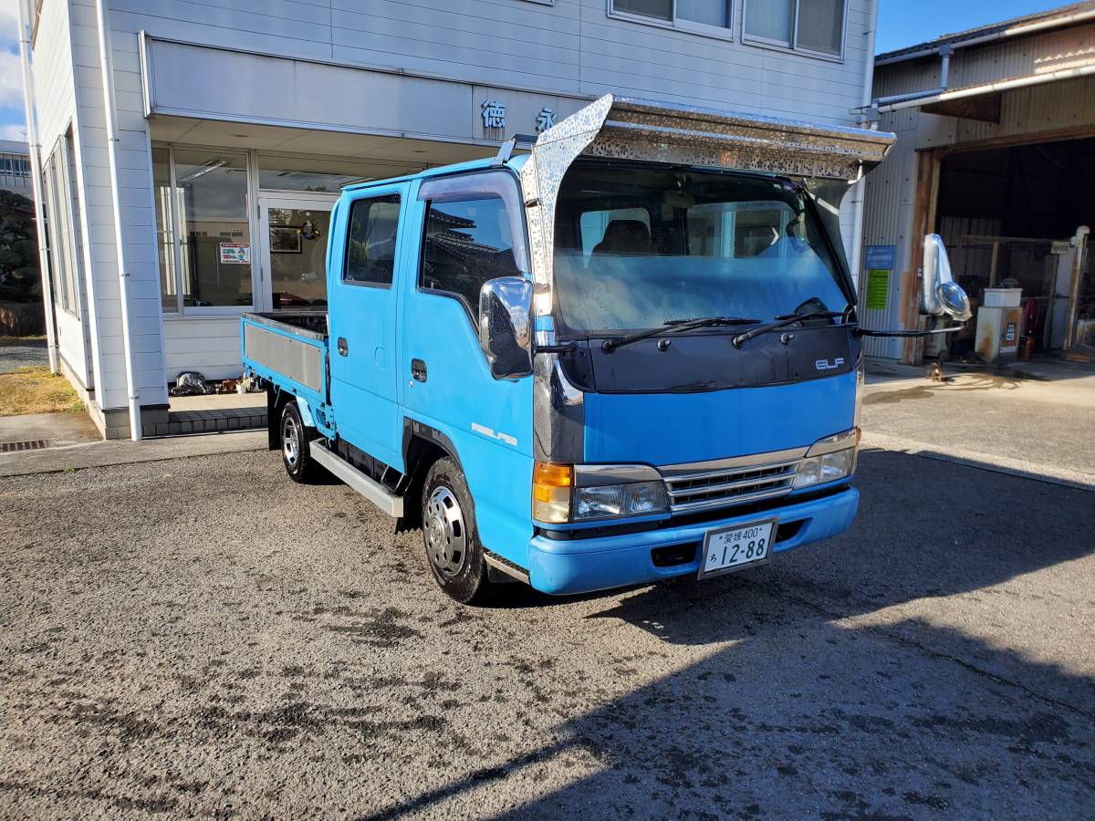 いすゞ エルフ ダブルキャブ NHR69EA 修理ベース車(エルフ)｜売買され