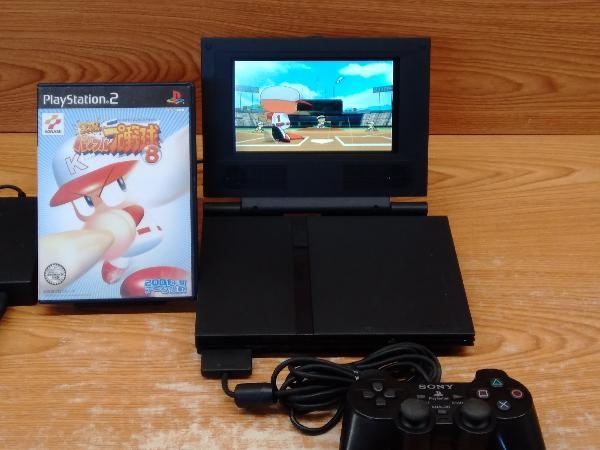 鴨a135 PS2本体+液晶モニター+実況パワフルプロ野球8［SCPH-70000/HP2 