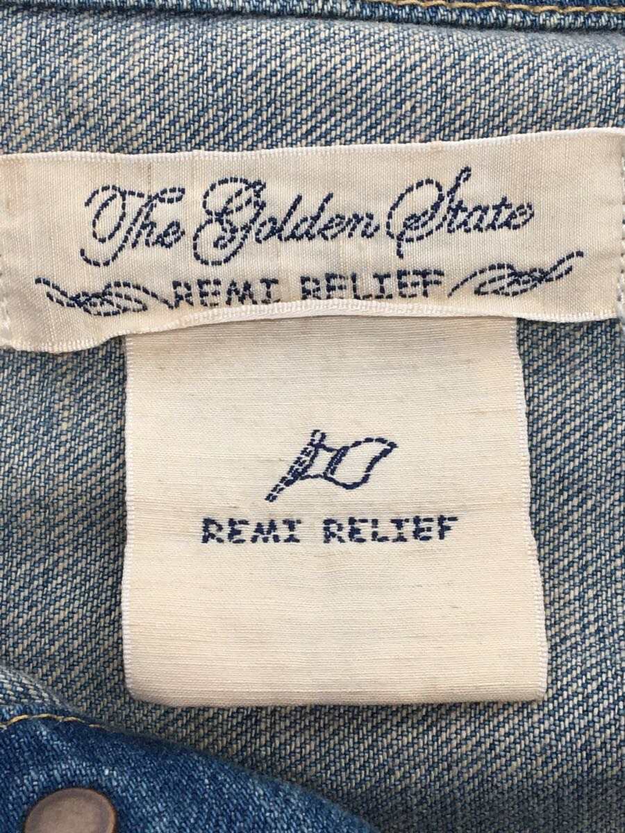 REMI RELIEF◆REMI RELIEF/レミレリーフ/Gジャン/XL/デニム/インディゴ/スタッズ/1stタイプ REMI デニムジャケット RELIEF ＲＯＣＯＣＯ attractive 「別注