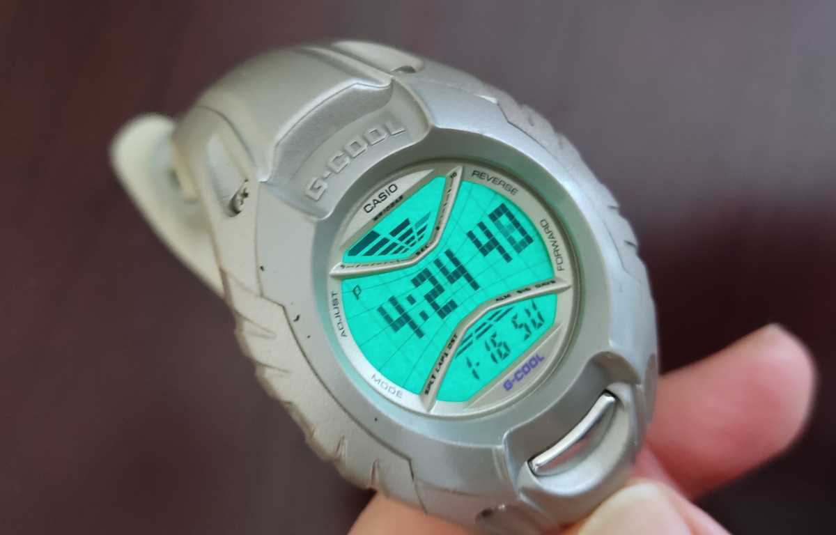 CASIO G-COOL ELバックライト ラップメモリー10 デイカウンター GC 