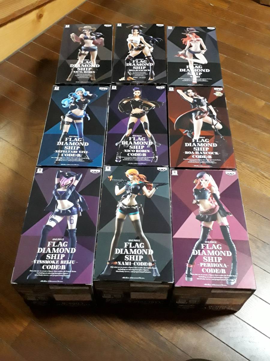 45 割引新しい季節 ワンピース Flag Diamond Ship 9種セット ハンコック ナミ ロビン ビビ ペローナ レイジュ Onepiece フィギュア おもちゃ ゲーム Www Tsrplc Com