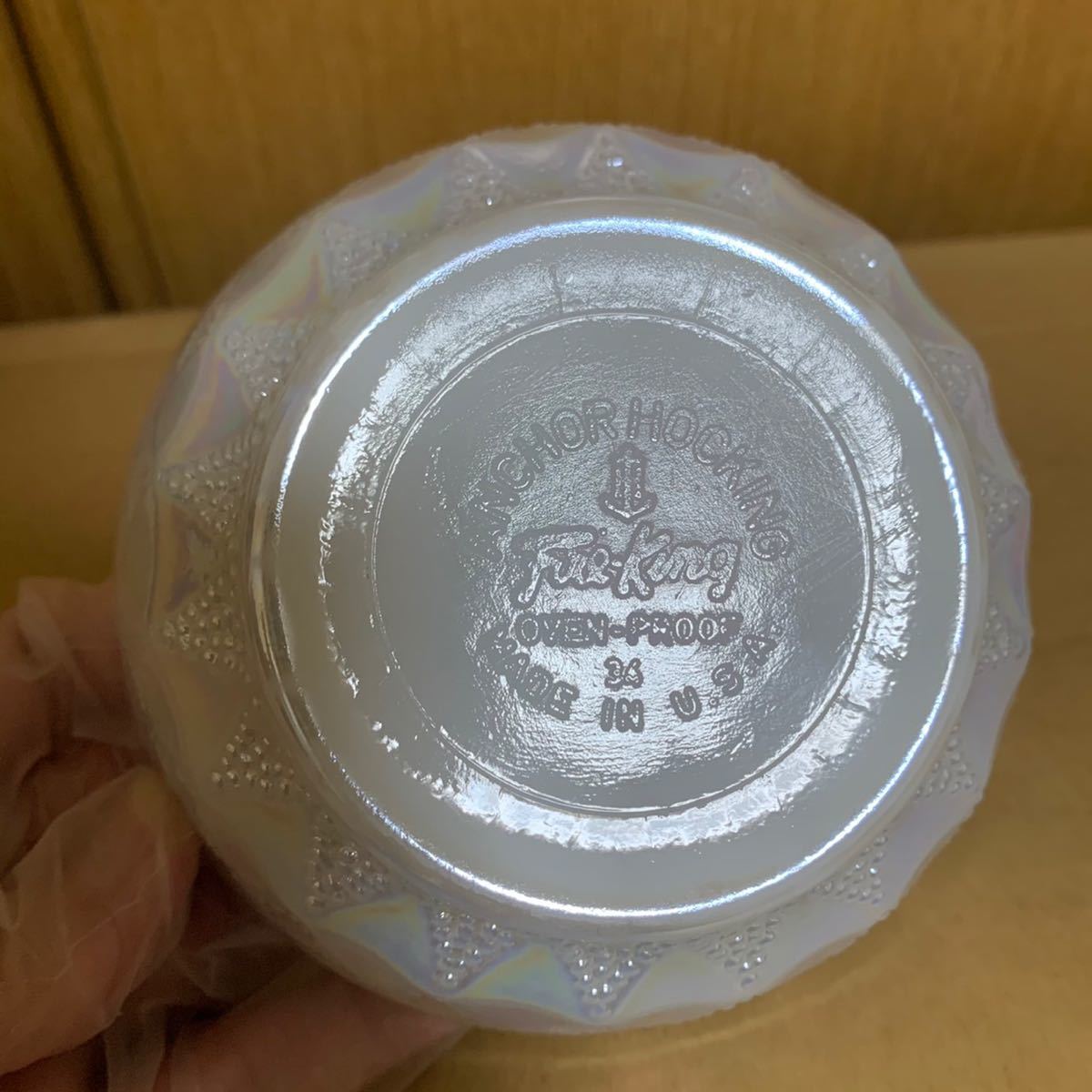 激レア 美品 ファイヤーキング キンバリー オーロラ ボウル ボール 