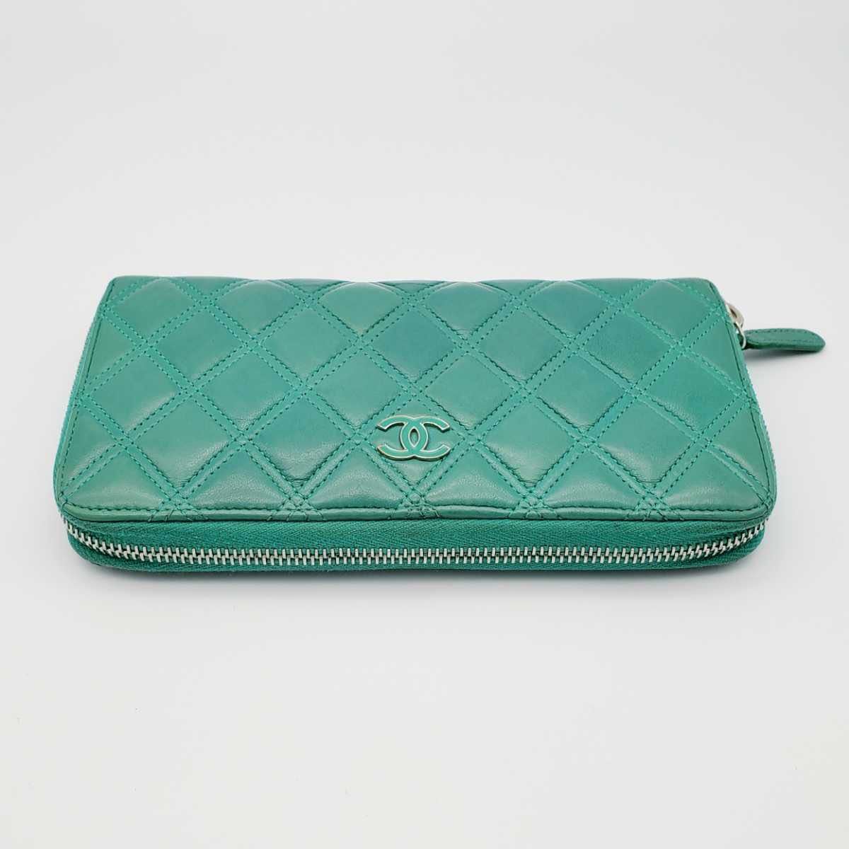 美品 CHANEL シャネル ジッピーウォレット ラウンドファスナー ココ 