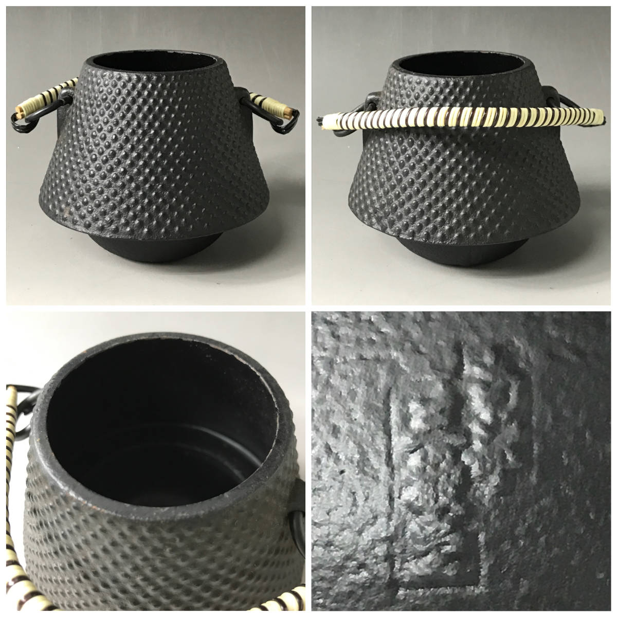 FI5/72 煎茶道具 南部鉄器 鉄瓶急須 豆鉄 まとめて8点 在銘