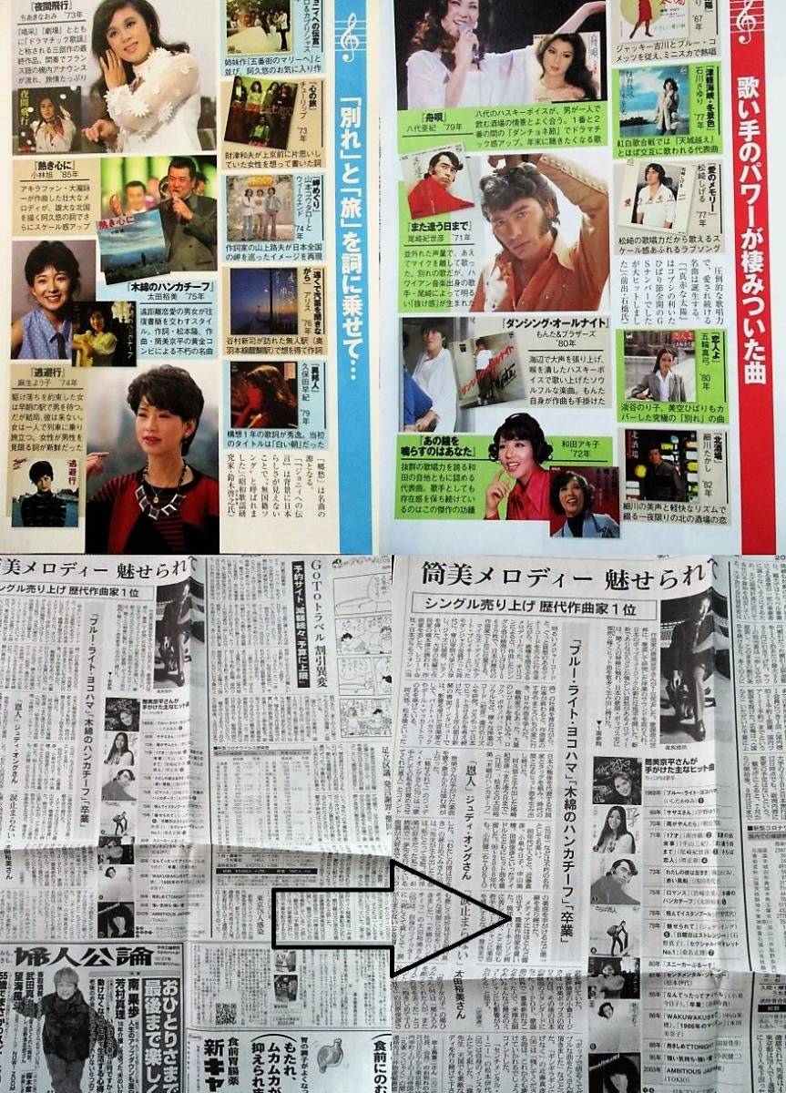 太田裕美切り抜き 筒美京平新聞 千堂あきほずうとるび草川祐馬北の海キャンディーズタケカワ ユキヒデ三浦友和桜田淳子野口五郎 タレント 売買されたオークション情報 Yahooの商品情報をアーカイブ公開 オークファン Aucfan Com