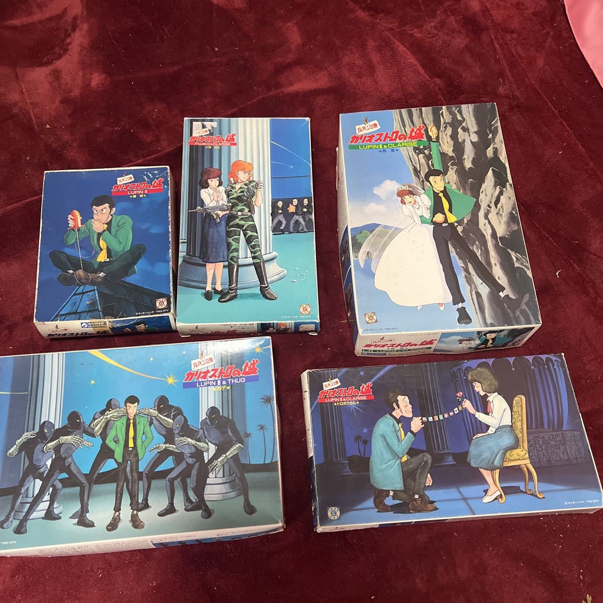 ルパン三世 カリオストロの城 プラモデル5点セット(未組立)