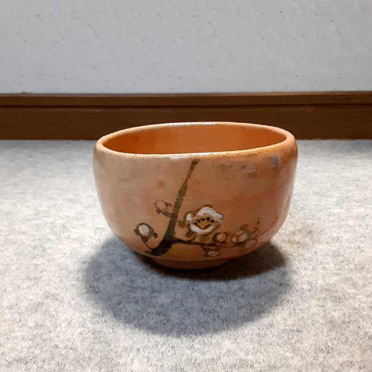 陽】赤楽 楽 京焼 倣 尾形乾山 琳派 讃岐系 地方窯 作家物？ 茶碗 抹茶 