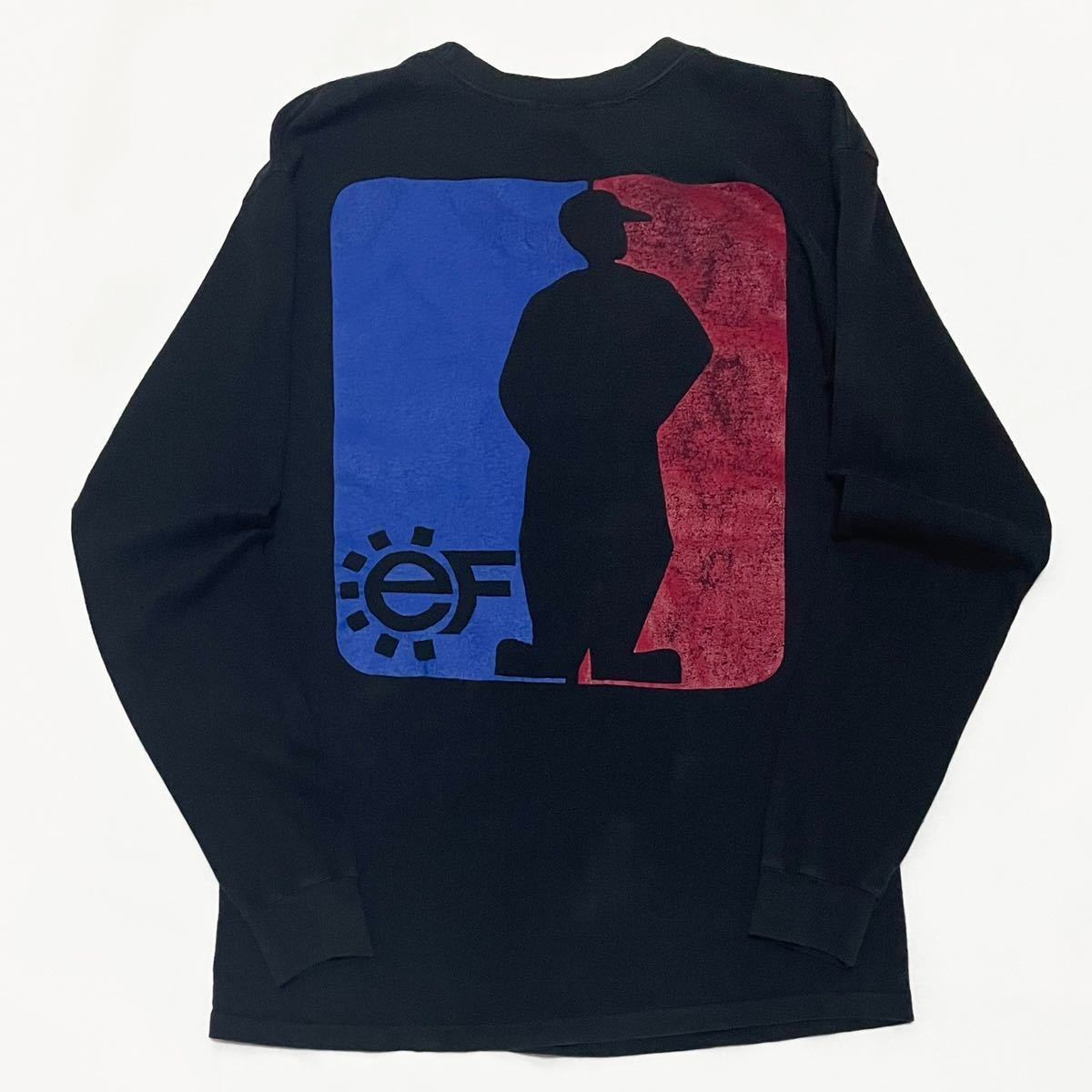 レア【90s USA製 Euro Funk 両面 大判プリント 長袖TシャツL】ロンT 