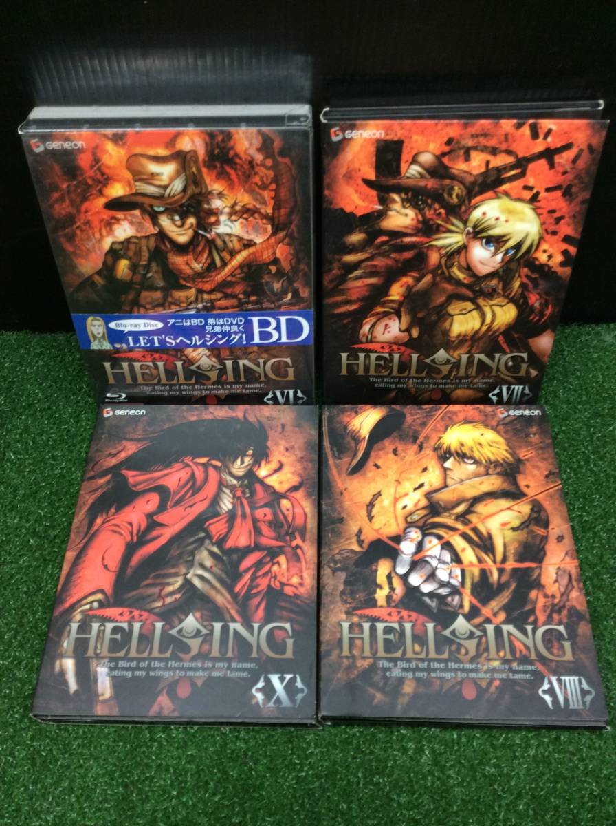中古 DVD ヘルシング HELLSING OVA 1～8、10巻セット 9巻欠品 6巻のみ